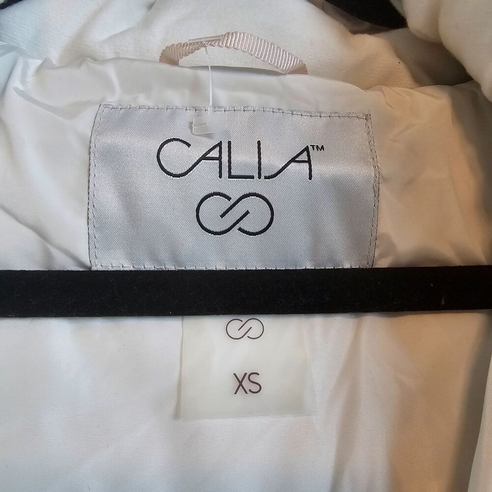 Calia Women's Outerwear Longline Snap Hooded Puffer Jacket, NWOT, Sz XS - Picture 10 of 10